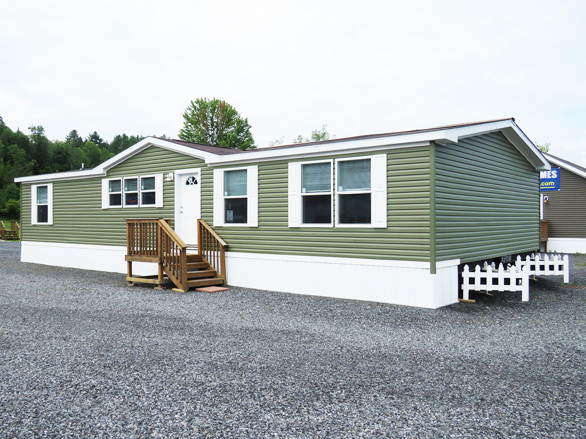 Wide double mobile homes manufactured exterior model